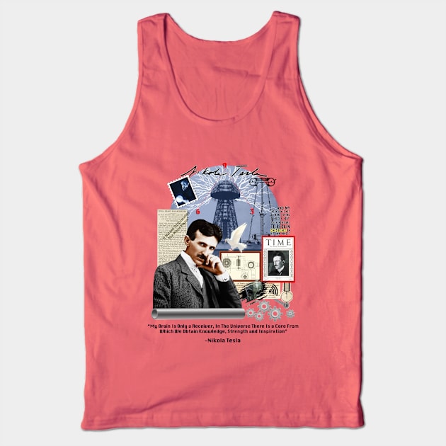 Nikola Tesla Collage LT Tank Top by Nirvanax Studio